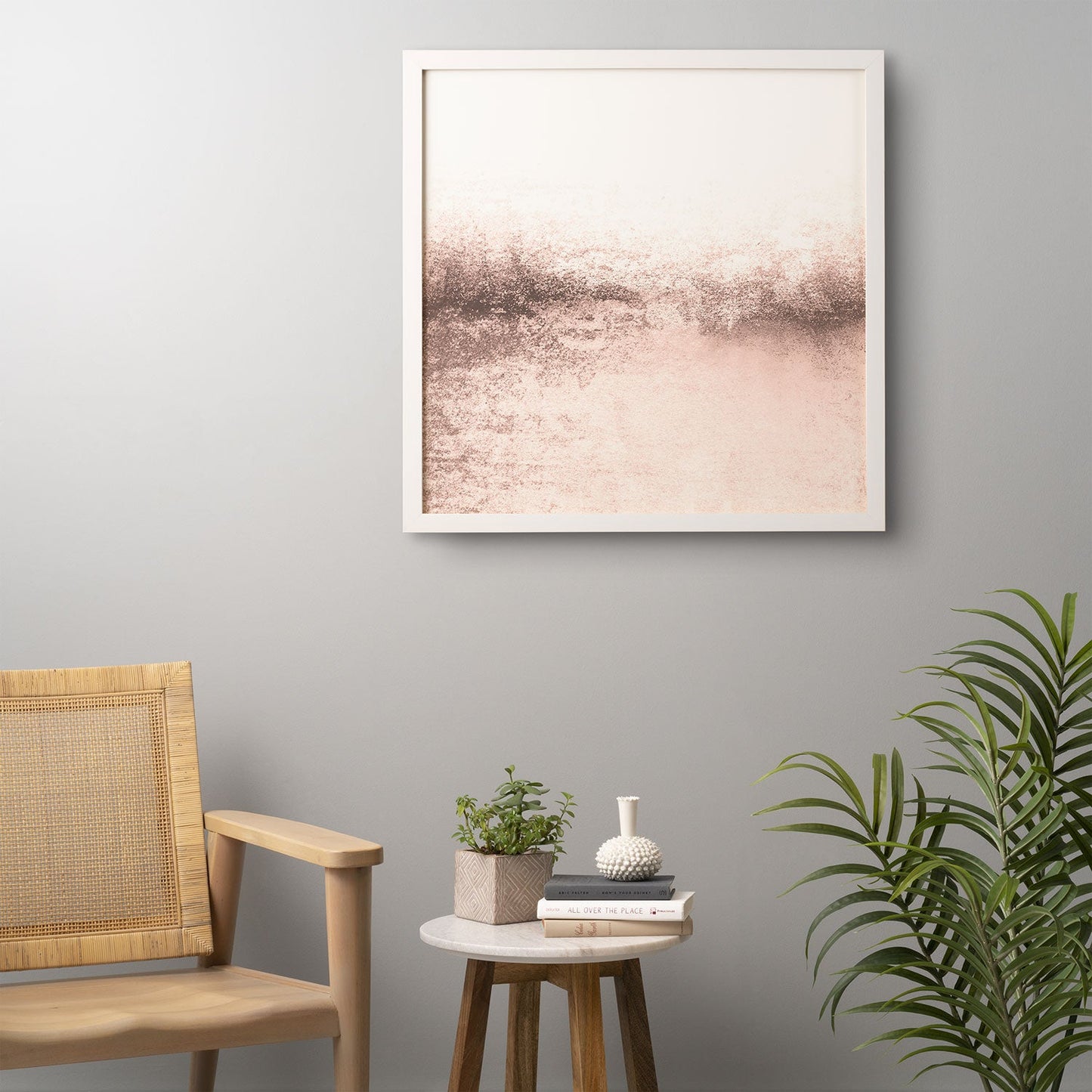 Monika Strigel SNOWDREAMER BLUSH LIGHT Framed Wall Art
