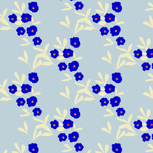 Morgan Kendall blue bells Shower Curtain