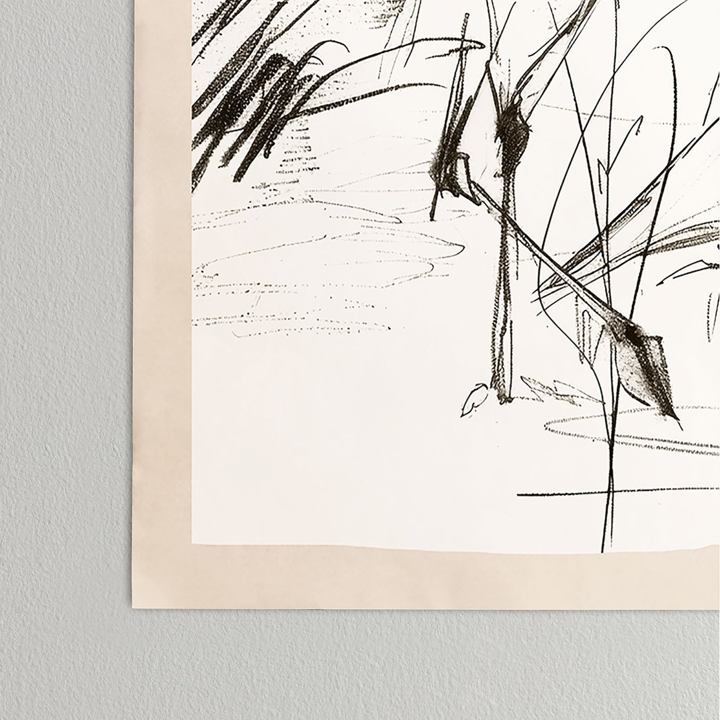Nadja Two Geese Minimalist Drawing Poster