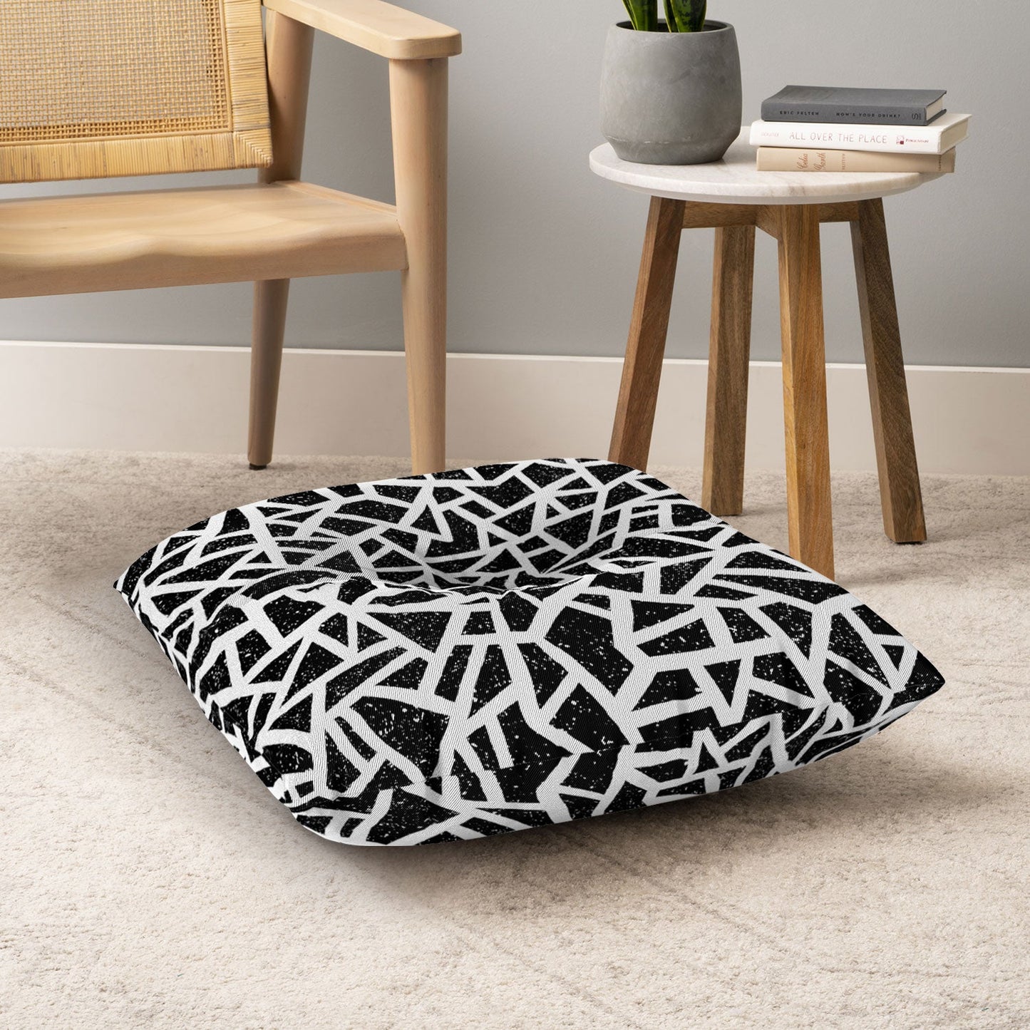 Nick Nelson Frenetic Floor Pillow Square