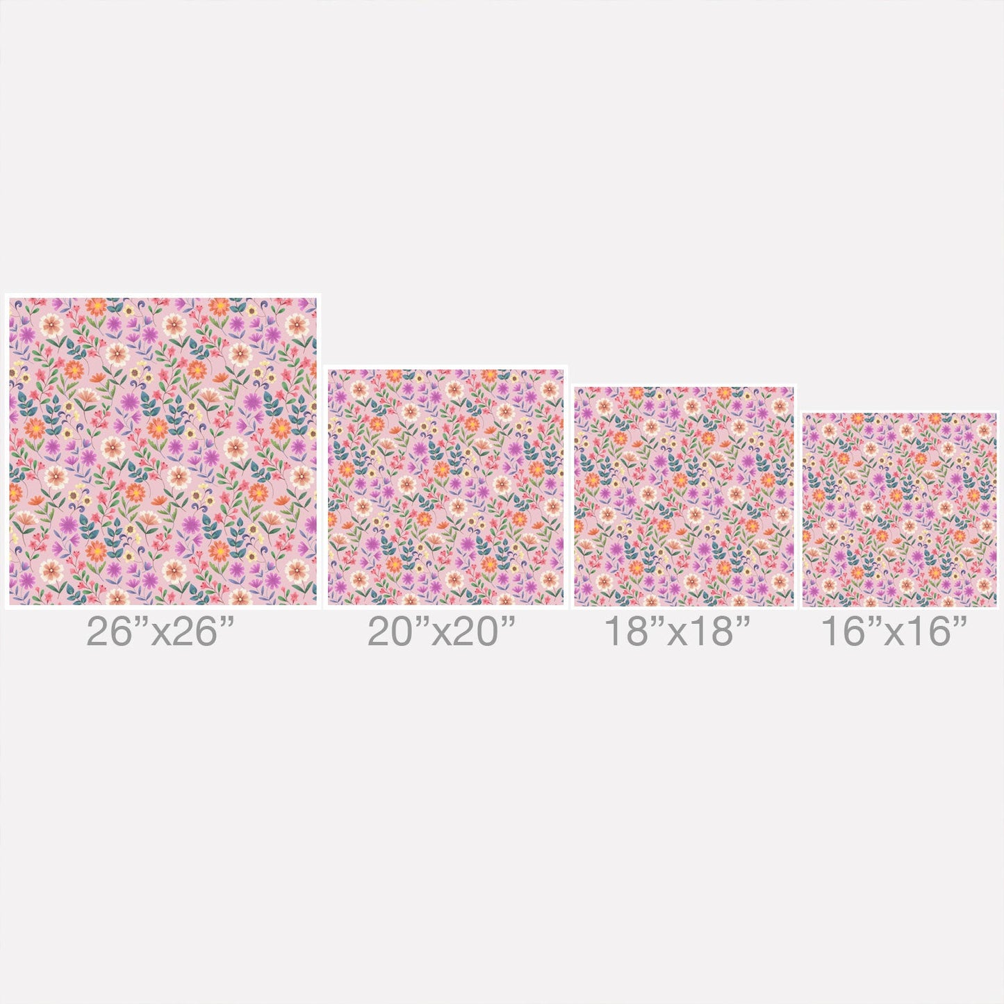 Pimlada Phuapradit Ditsy Floral Pink Throw Pillow