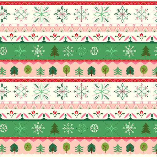 Pimlada Phuapradit snowflake stripes Shower Curtain
