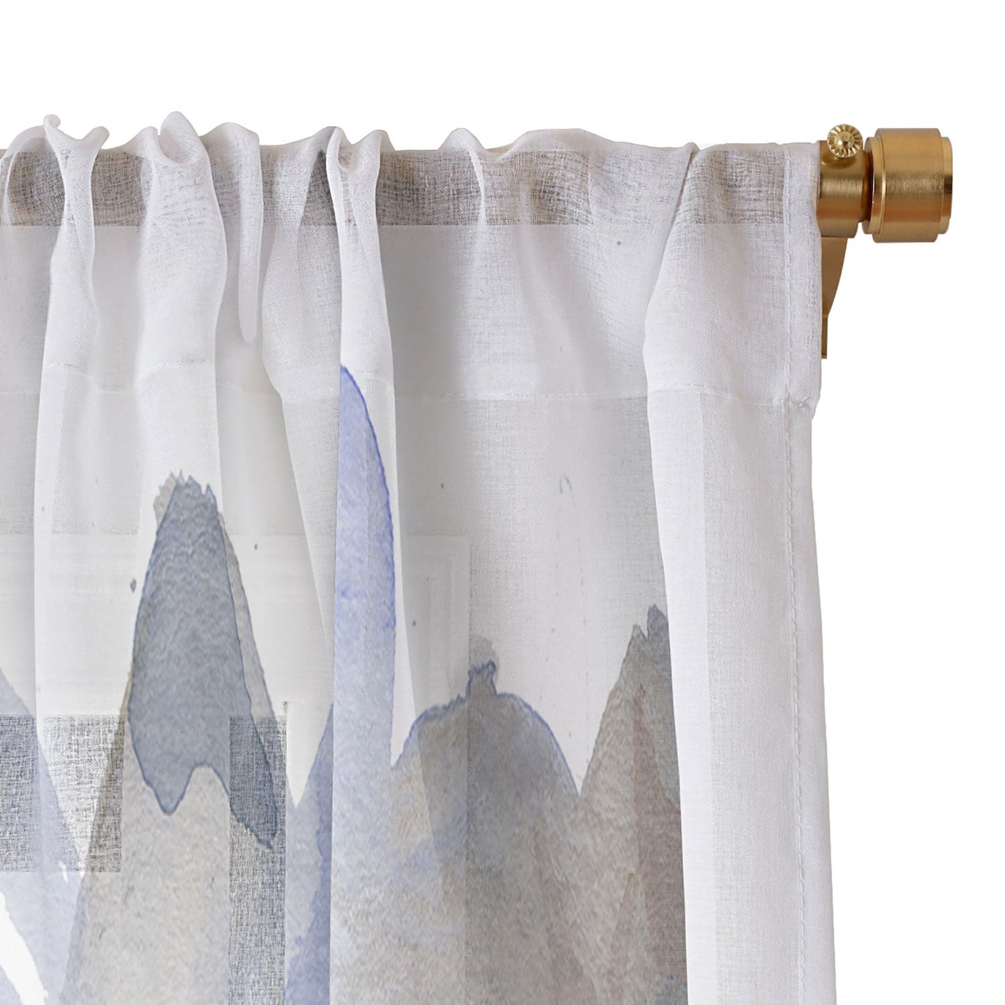 Rachelle Roberts Misty Blue Mountain Sheer Non Repeat