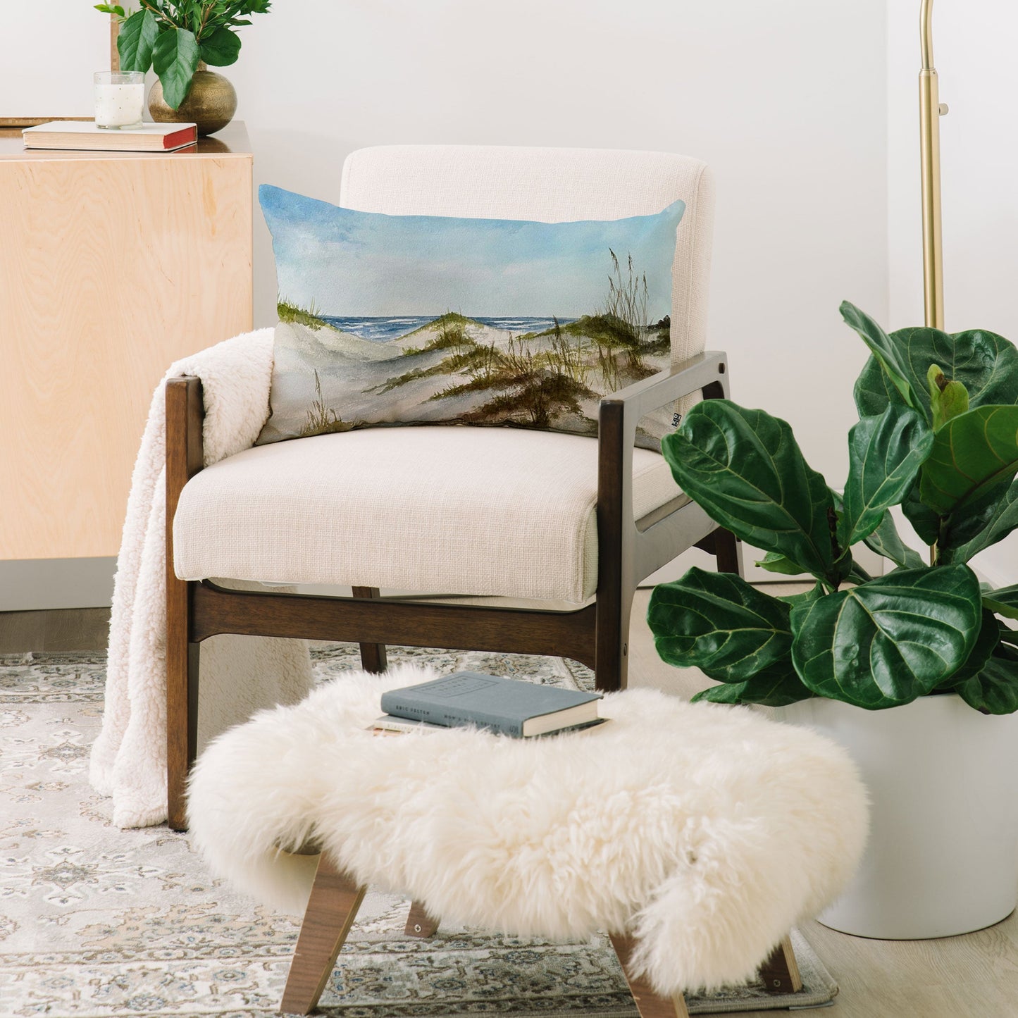 Rosie Brown Beyond the Dunes Oblong Throw Pillow