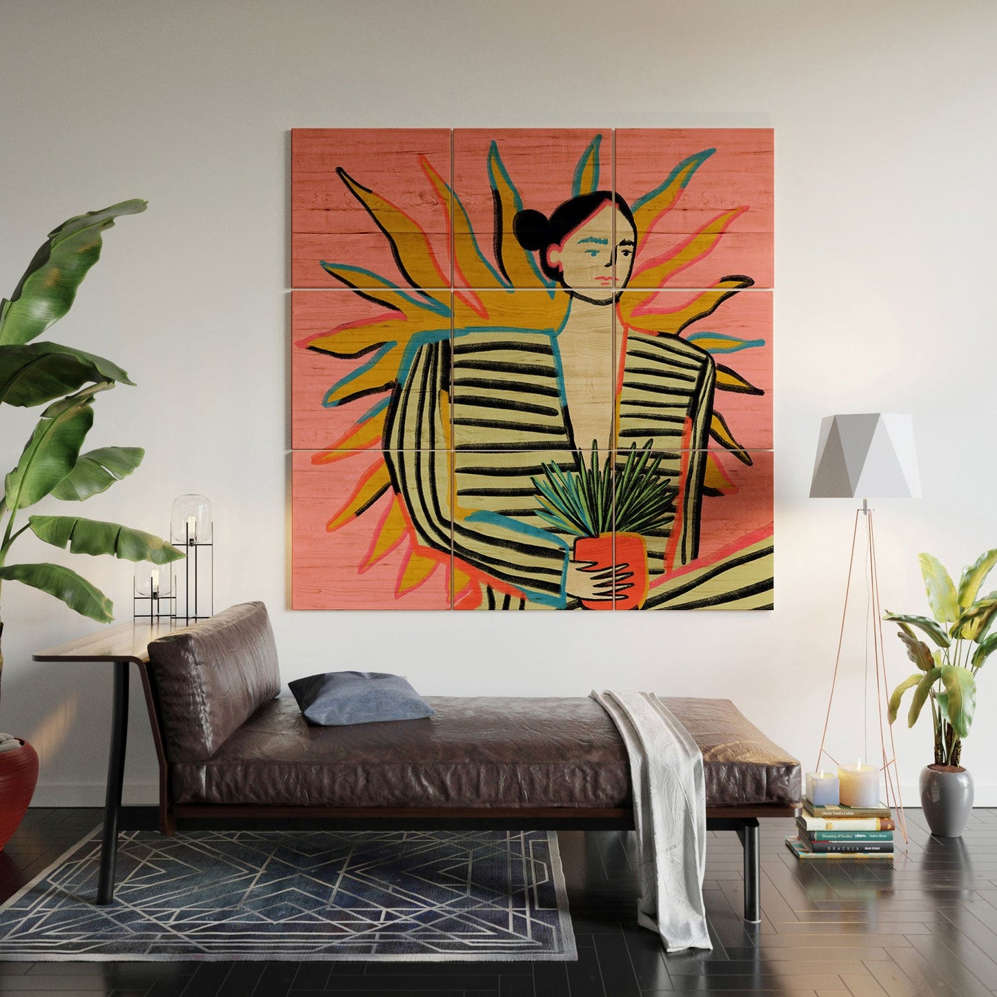 sandrapoliakov SUN POWER Wood Wall Mural