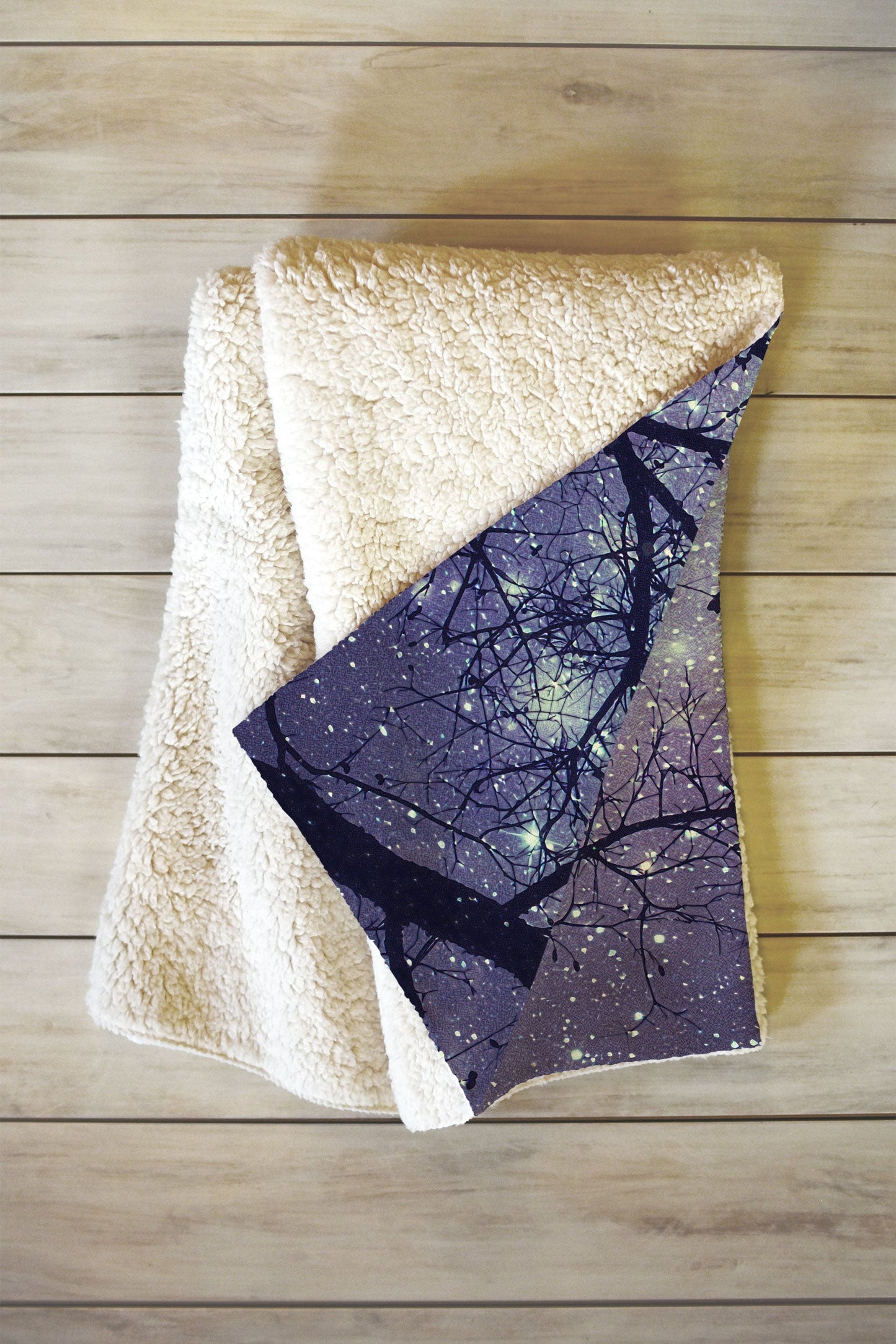 Shannon Clark Diamonds In The Sky Fleece Throw Blanket