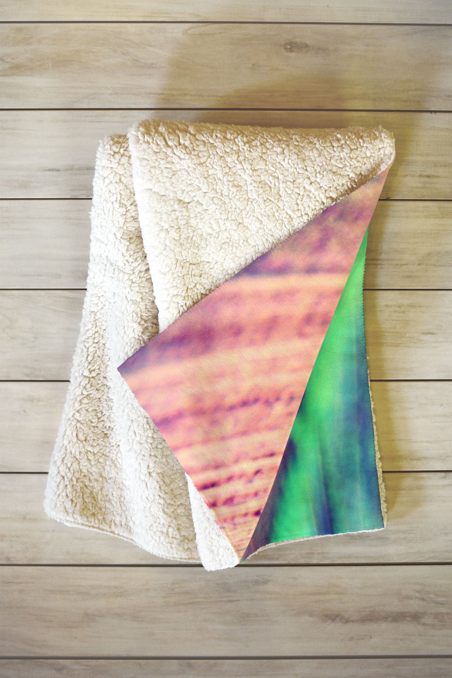 Shannon Clark Pretty Peacock Fleece Throw Blanket