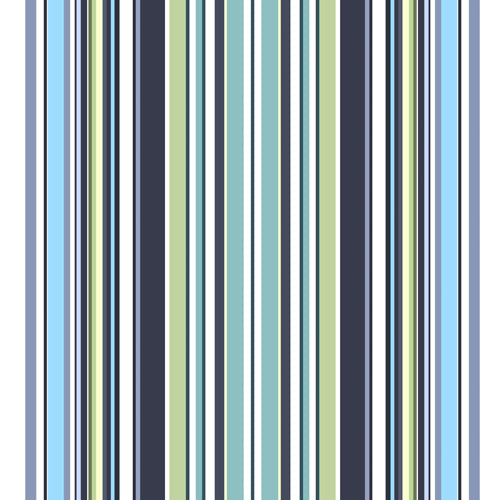 Sheila Wenzel-Ganny Lavender Mint Blue Stripes Shower Curtain