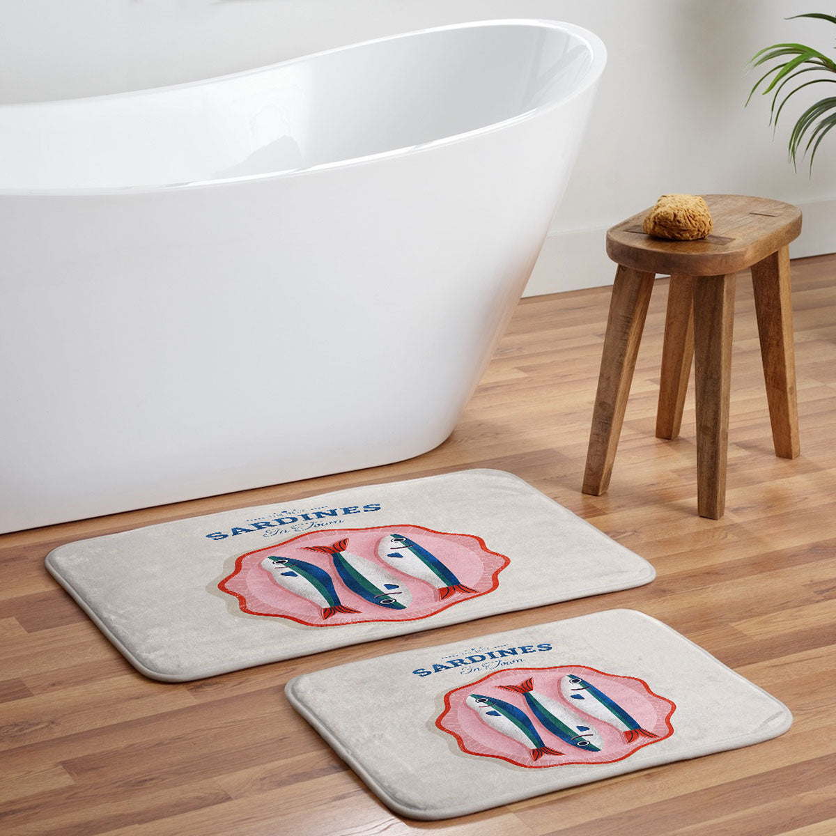 showmemars The Best Fish In Town Memory Foam Bath Mat