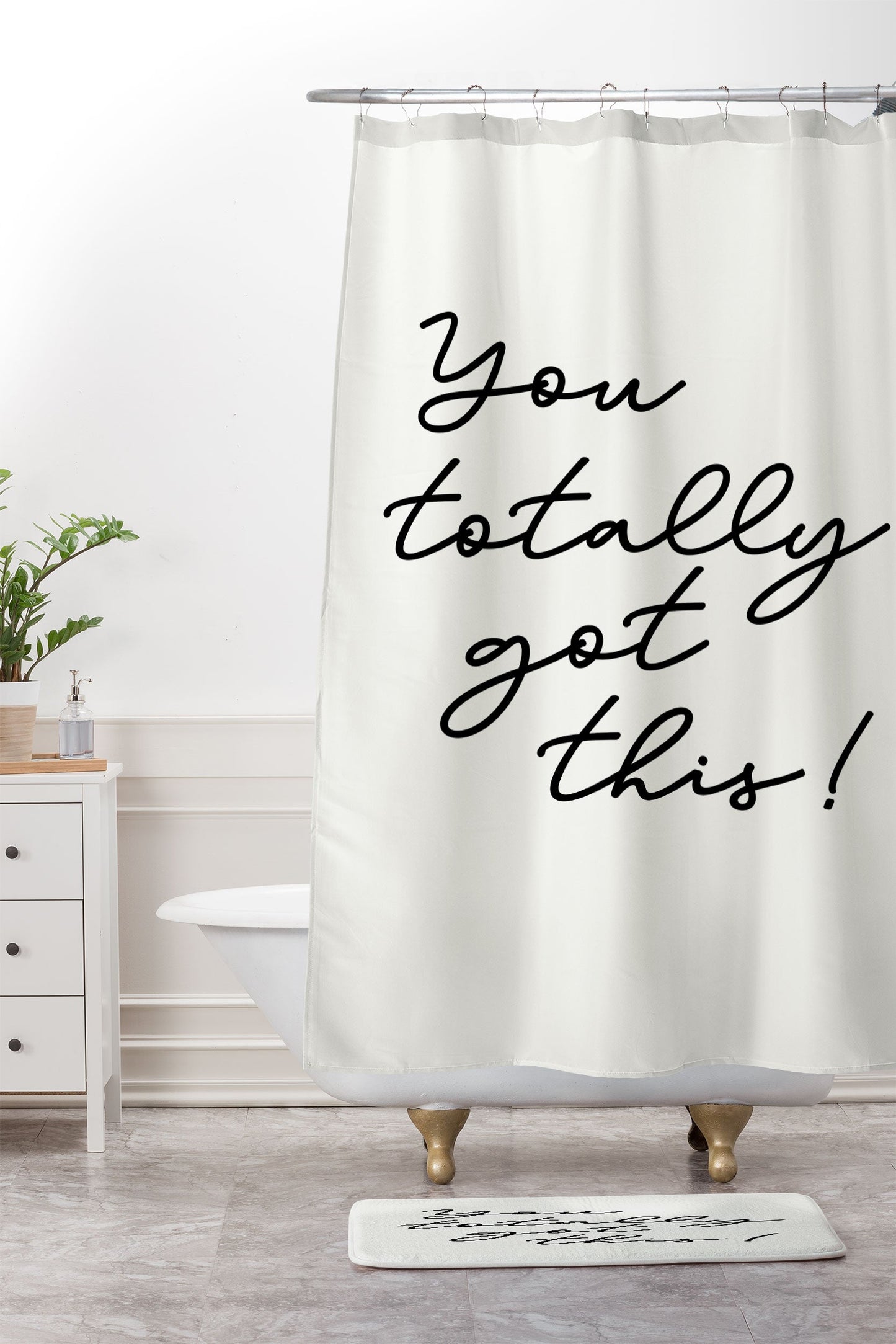 Sisi and Seb You totally got this Shower Curtain And Mat