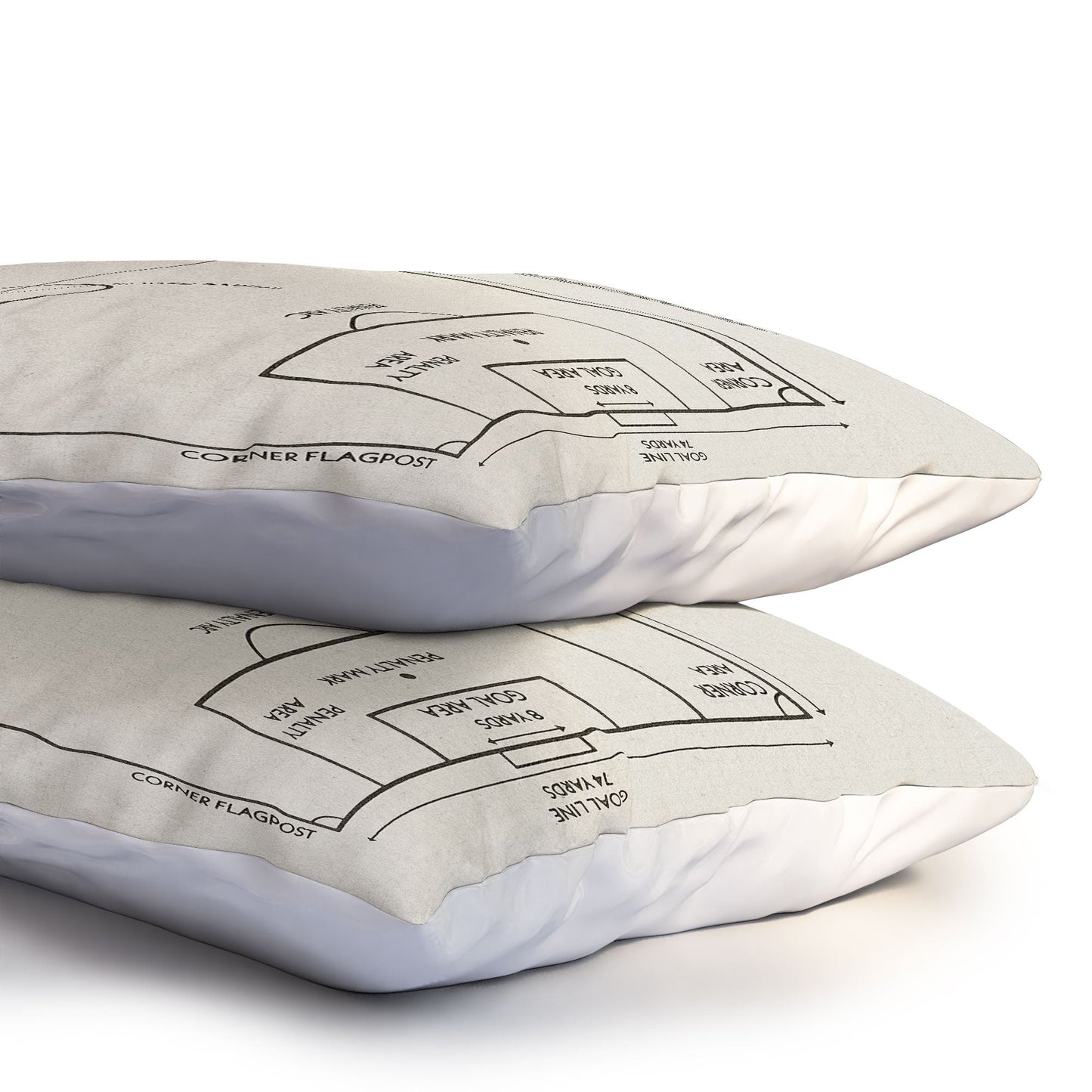 Society6 Design Studio Soccer Pitch Dimensions Pillow Shams