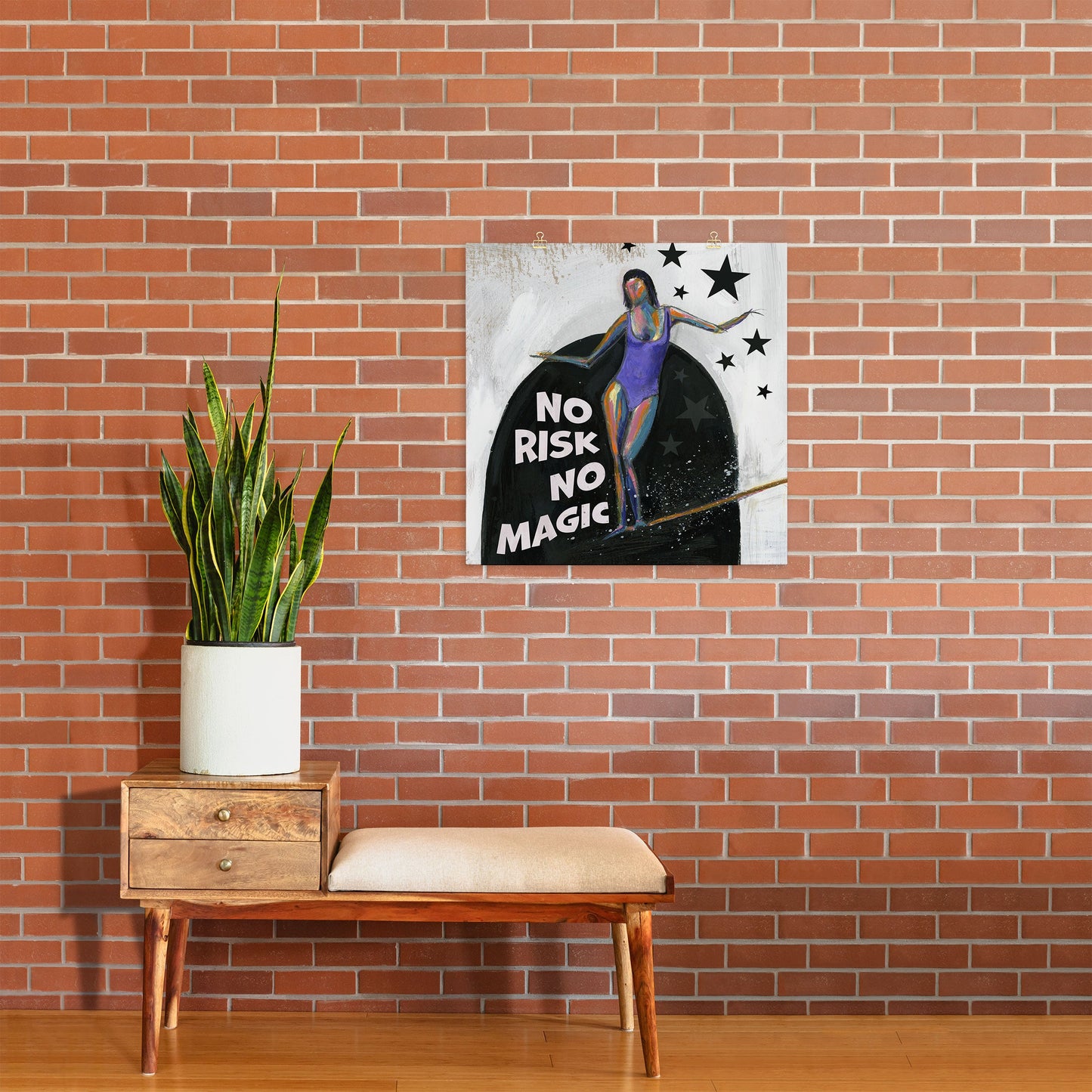 Sophia Buddenhagen No Risk No Magic Surfer Girl Art Print