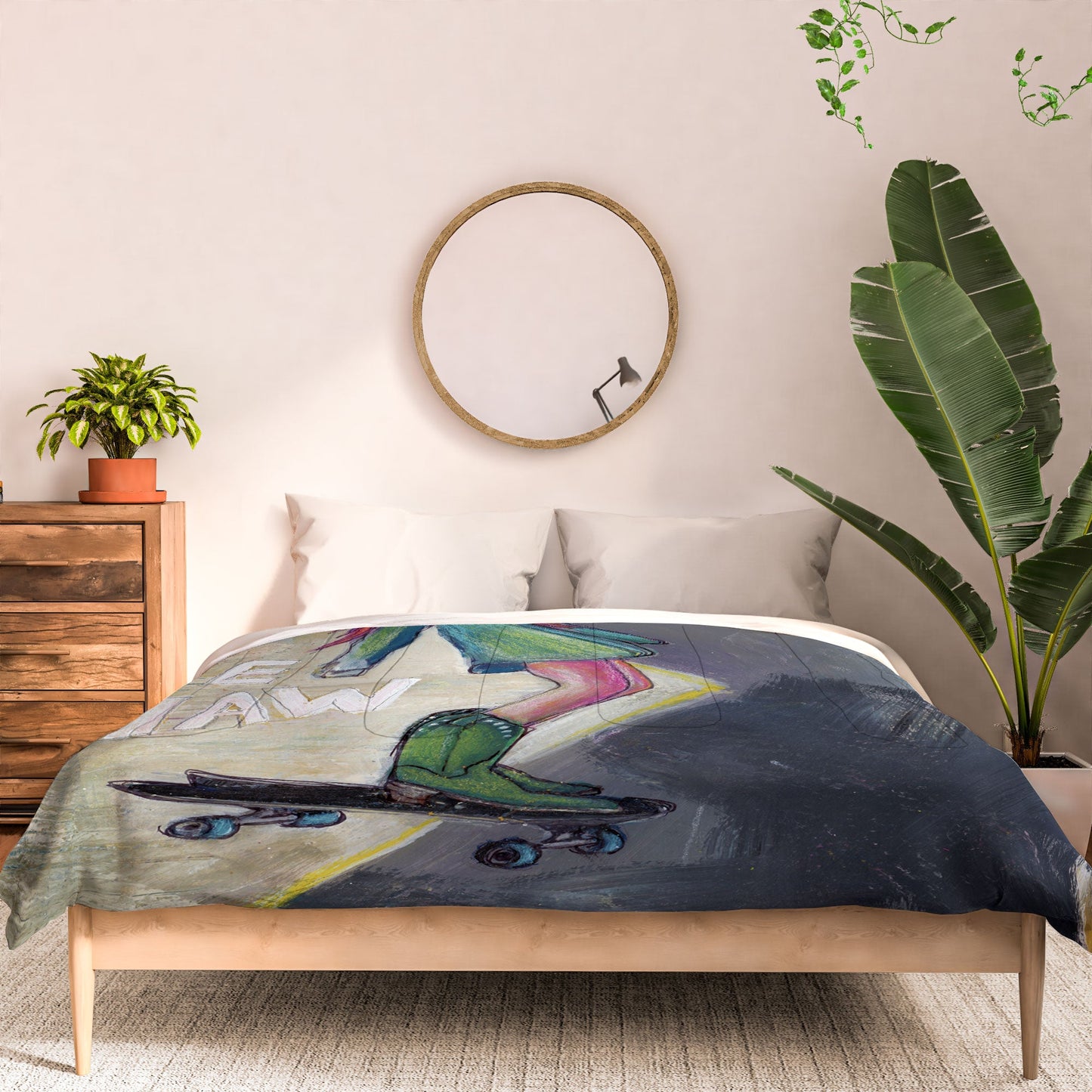 Sophia Buddenhagen Yee Haw Cowgirl Skater Comforter