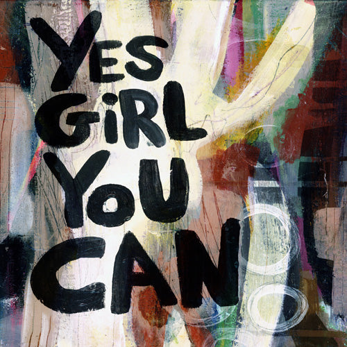 Sophia Buddenhagen Yes Girl You Can Shower Curtain