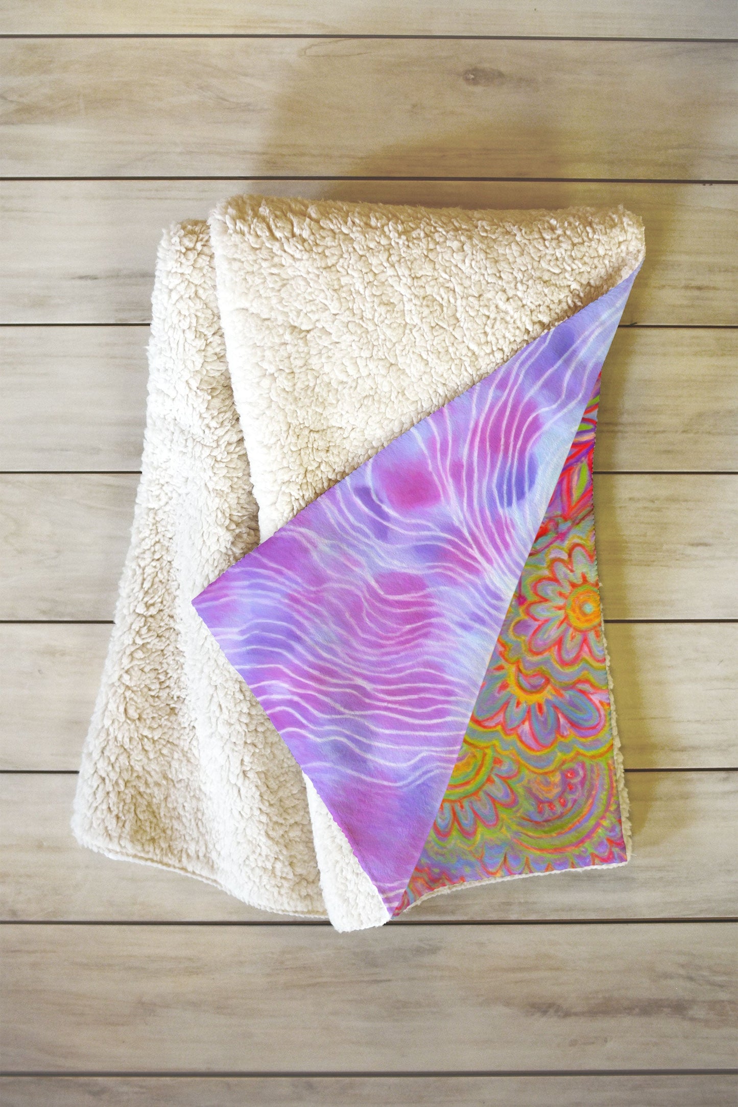 Stephanie Corfee Flourish Fleece Throw Blanket