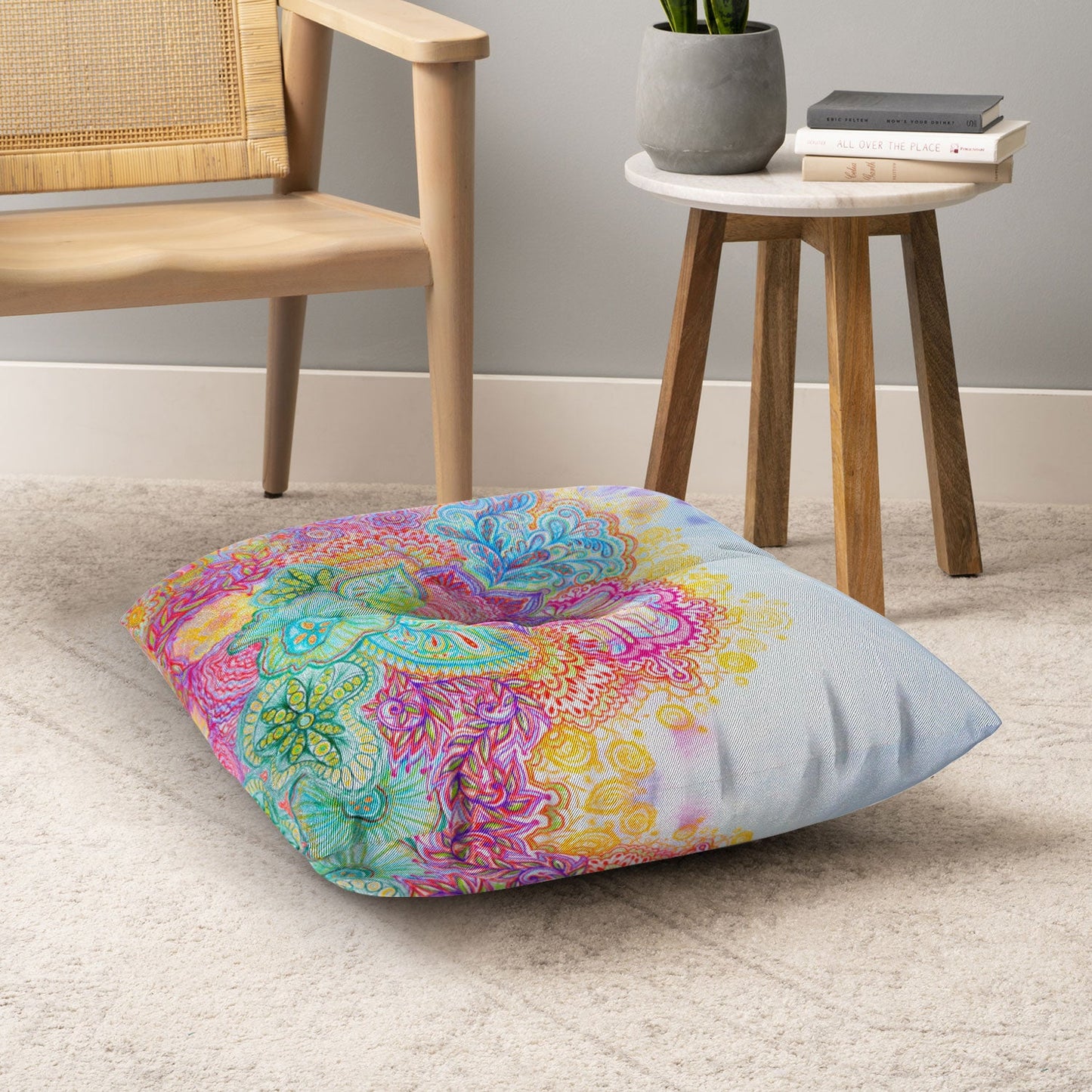 Stephanie Corfee Flourish Floor Pillow Square