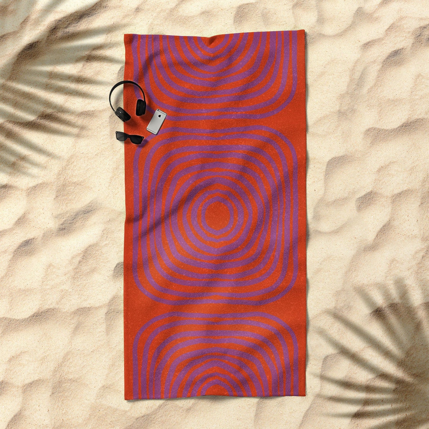 SunshineCanteen LISBOA orange Beach Towel