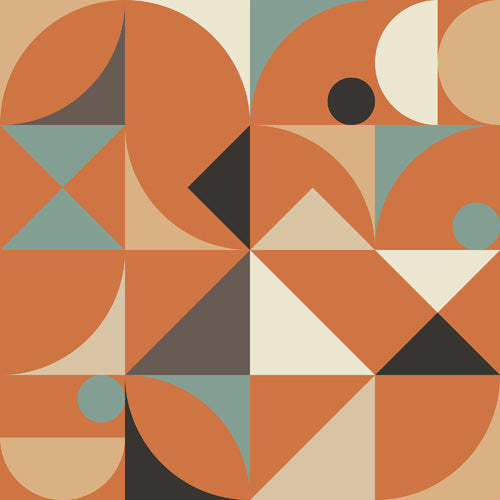 The Old Art Studio Mid Century 7D Shower Curtain