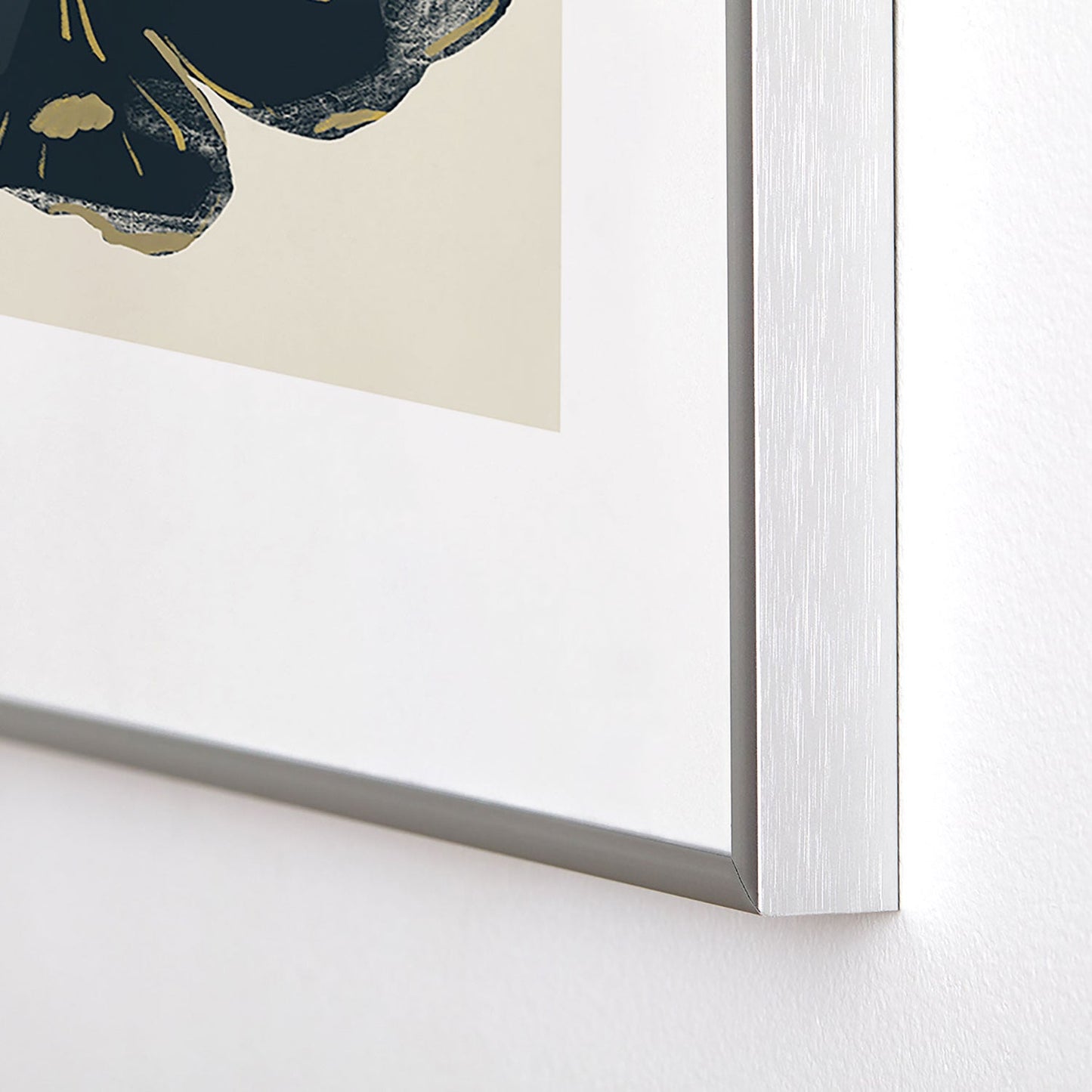 ThingDesign Black Butterflies 2 Metal Framed Art Print