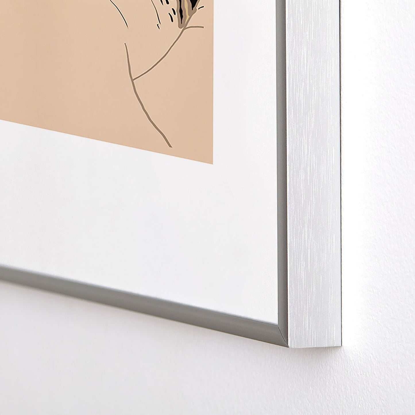 ThingDesign Two Swans I Metal Framed Art Print