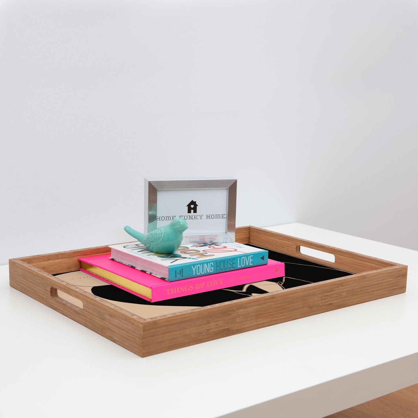 ThingDesign Two Swans I Rectangular Tray