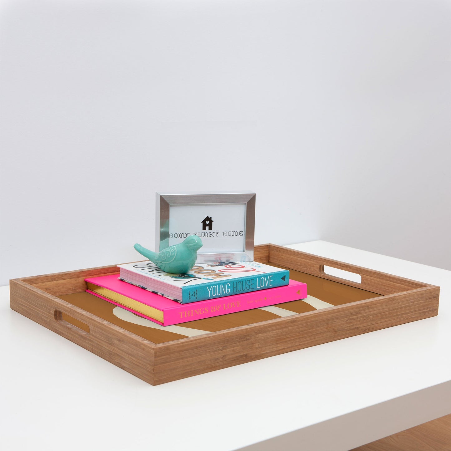 ThingDesign White Swans 2 Rectangular Tray