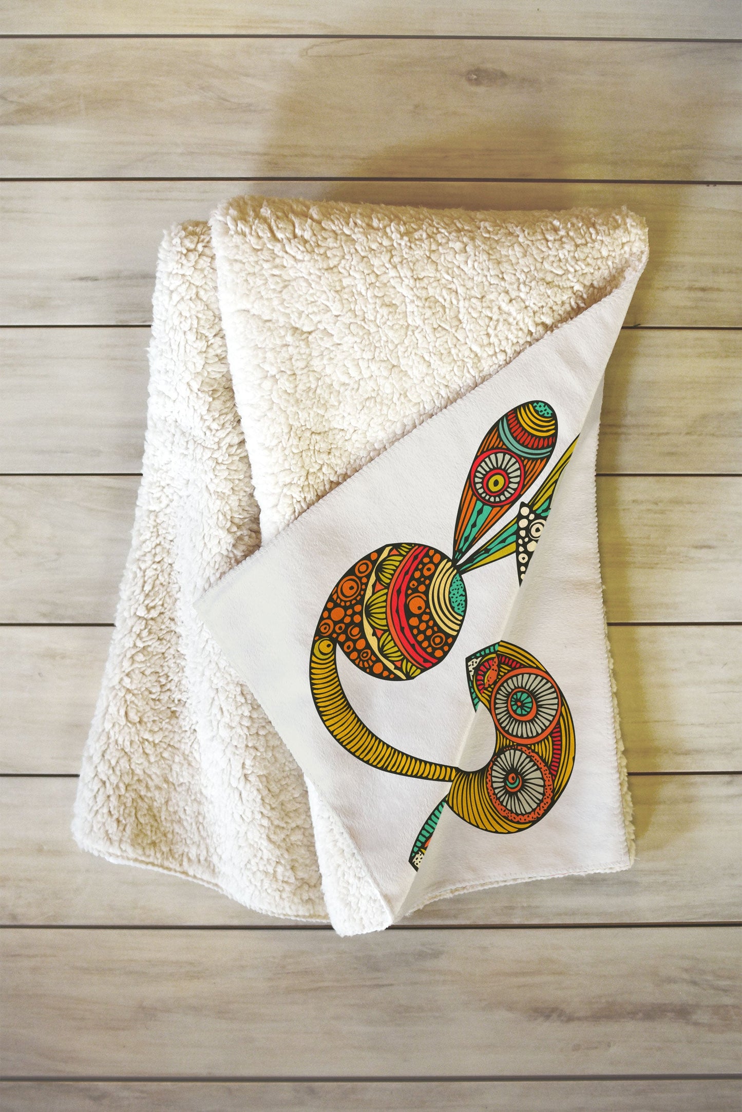Valentina Ramos 4 Owls Fleece Throw Blanket