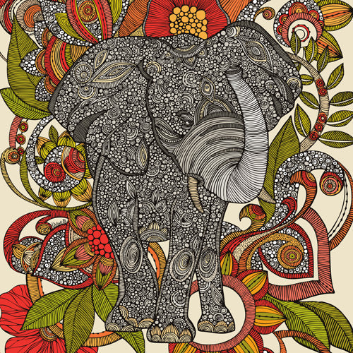 Valentina Ramos Bo The Elephant Shower Curtain