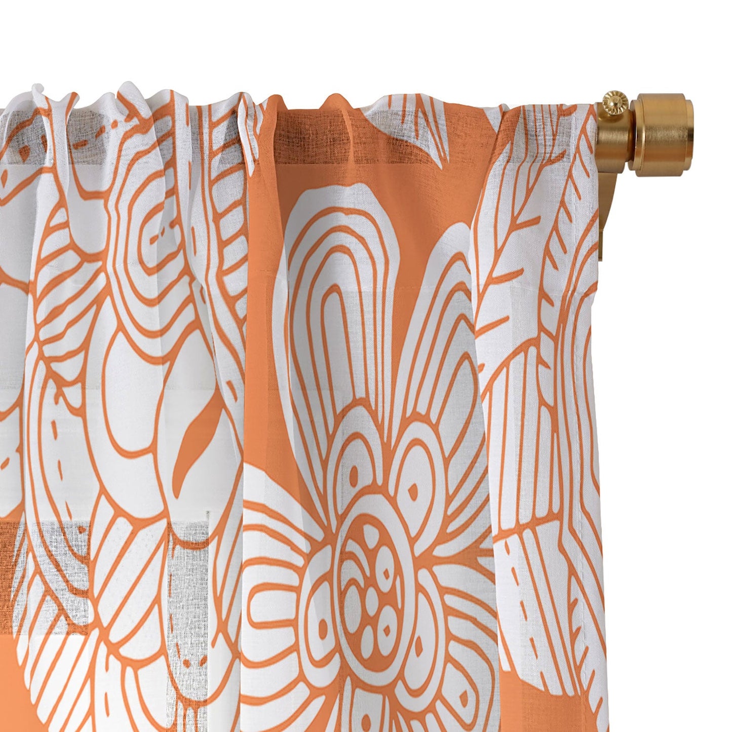 Valentina Ramos Lola in Orange Sheer Non Repeat