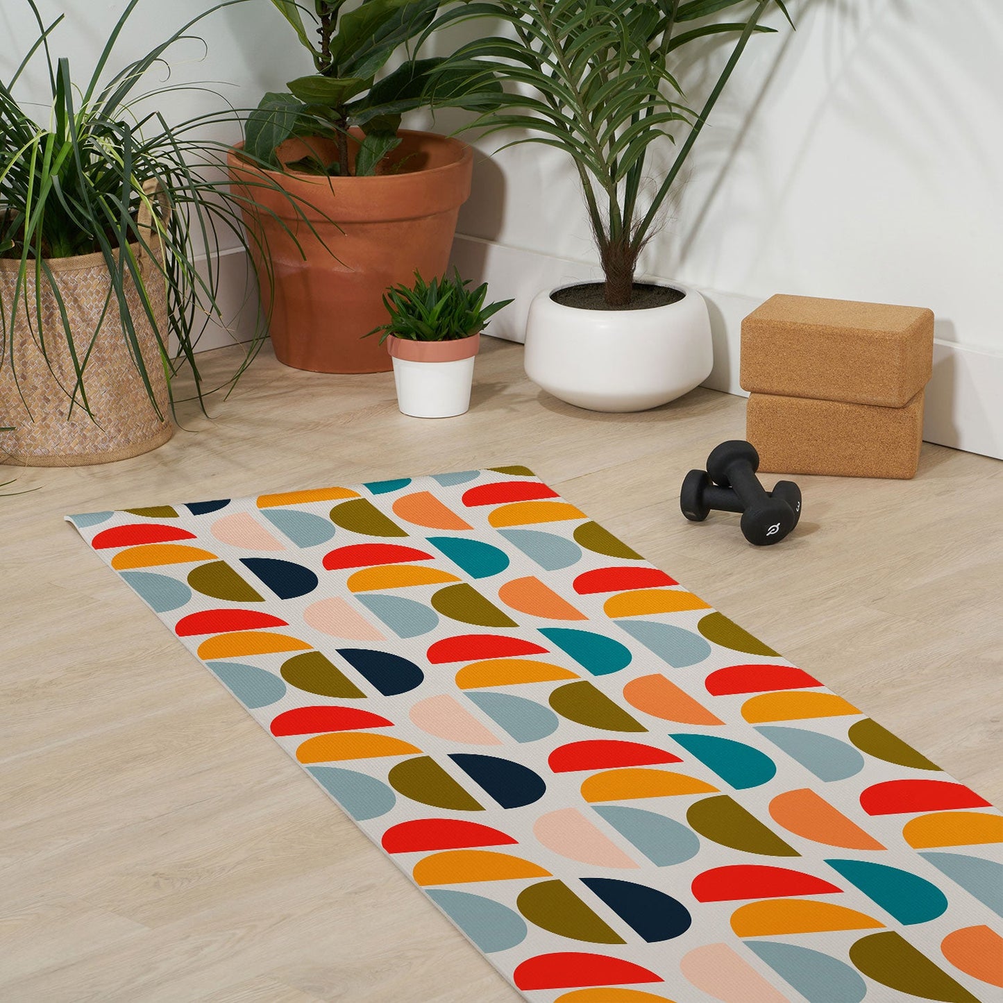Viviana Gonzalez Mid Century Geometric Vibes I Yoga Mat