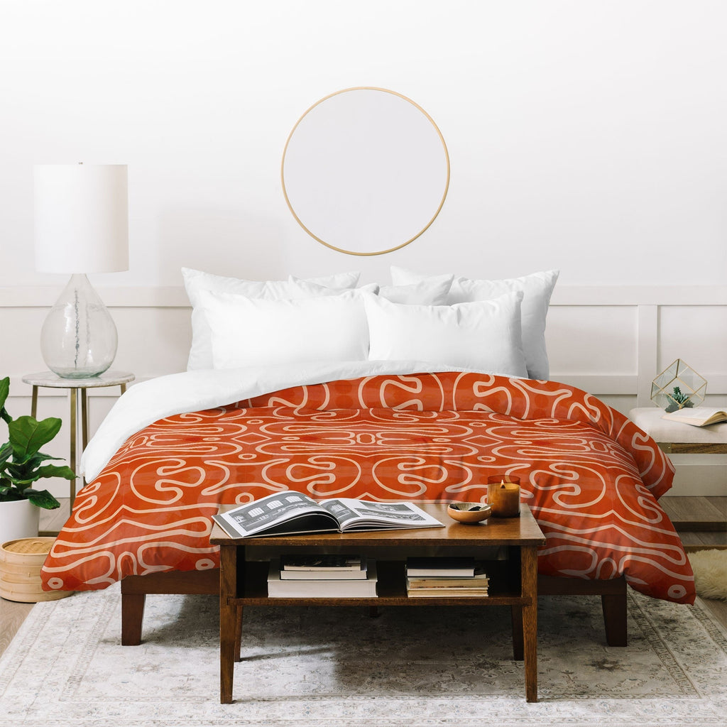Mirimo Venexiana Burnt Orange Duvet Cover