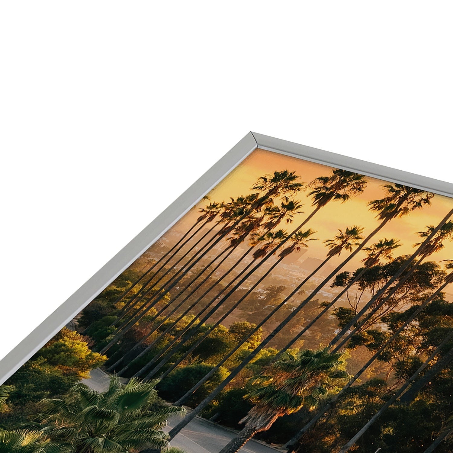 Gal Design Sunset Blvd Square Metal Framed Art Print