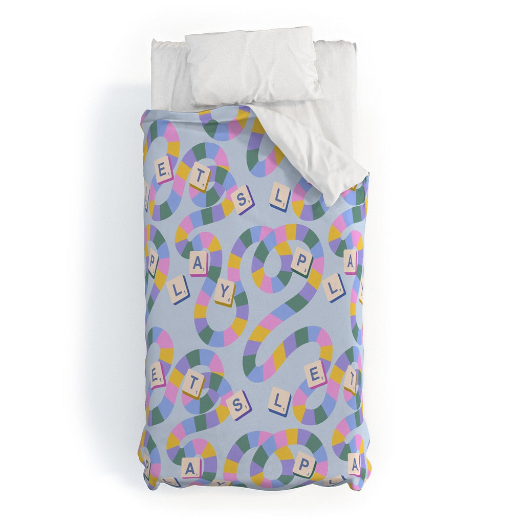 Design by Spark Scrabble Board Game Night Duvet Cover