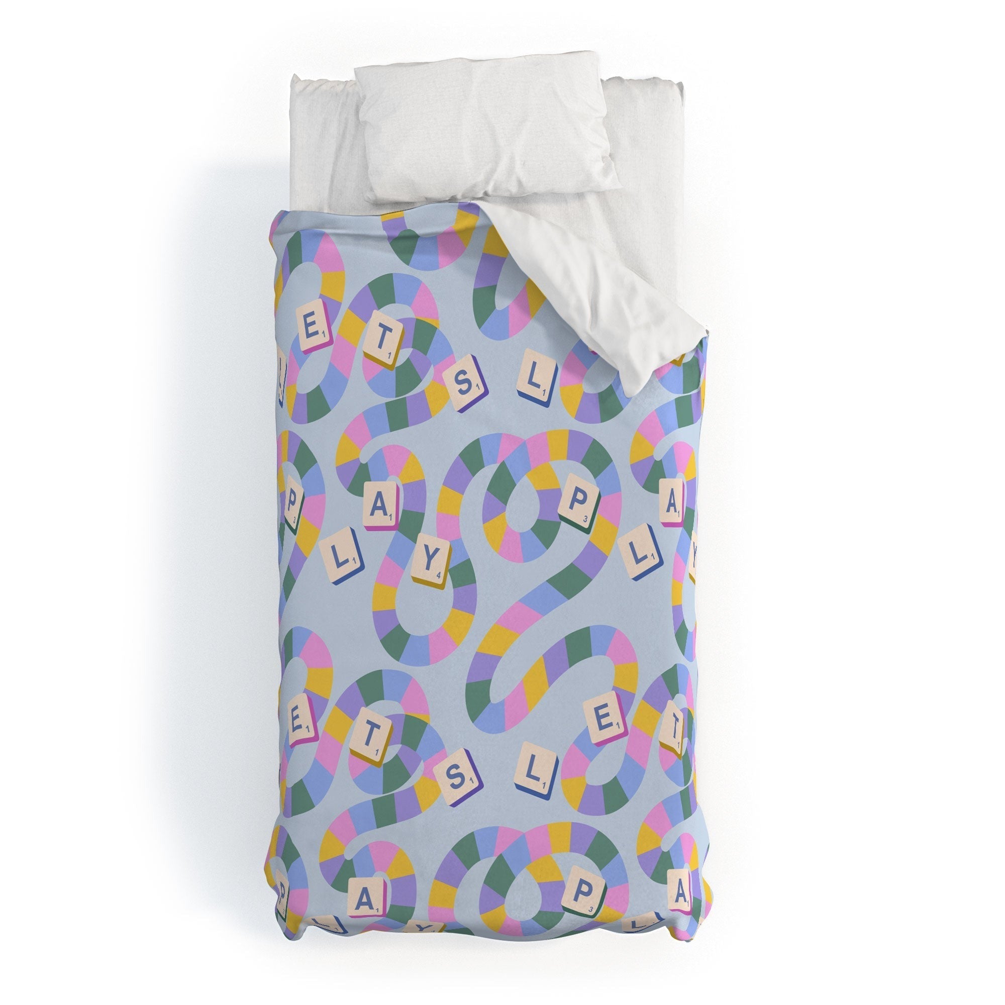 Design by Spark Scrabble Board Game Night Duvet Cover