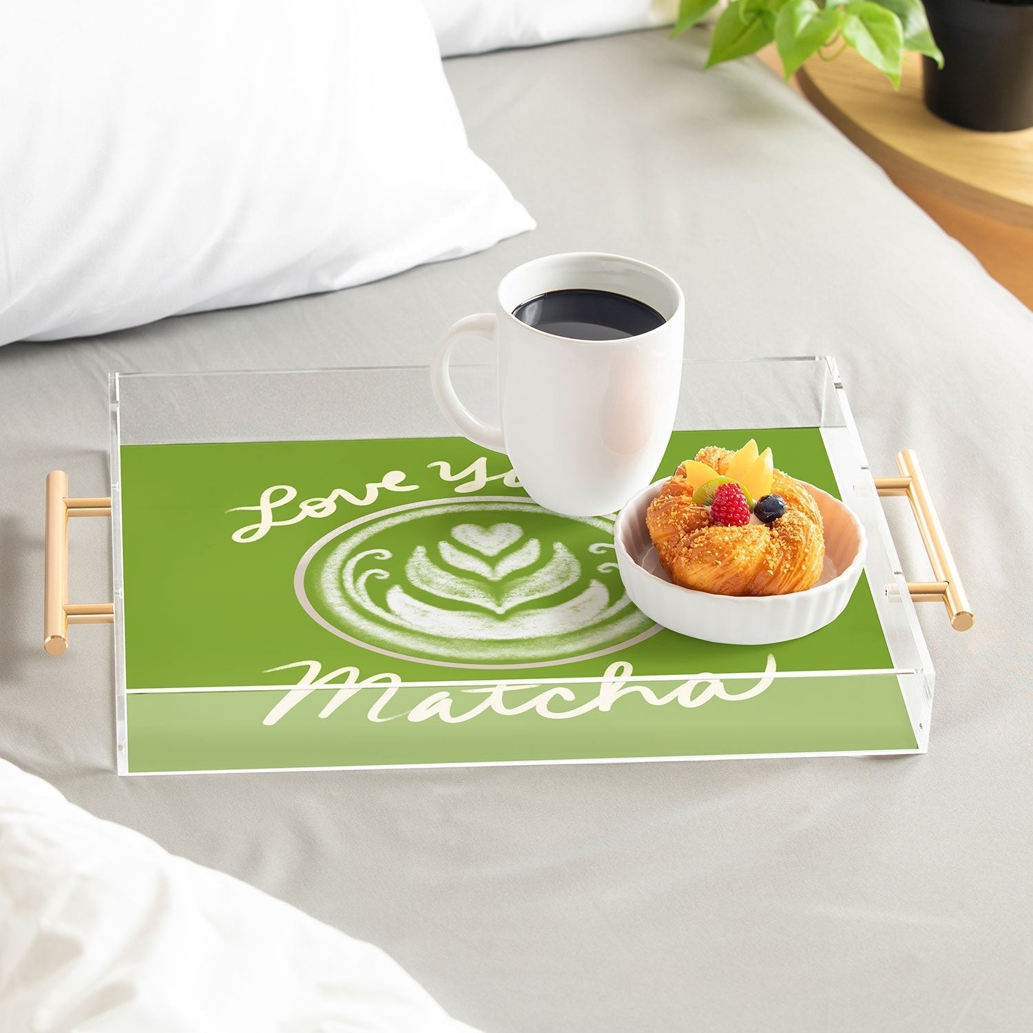 Design by Spark Love You So Matcha Acrylic Tray
