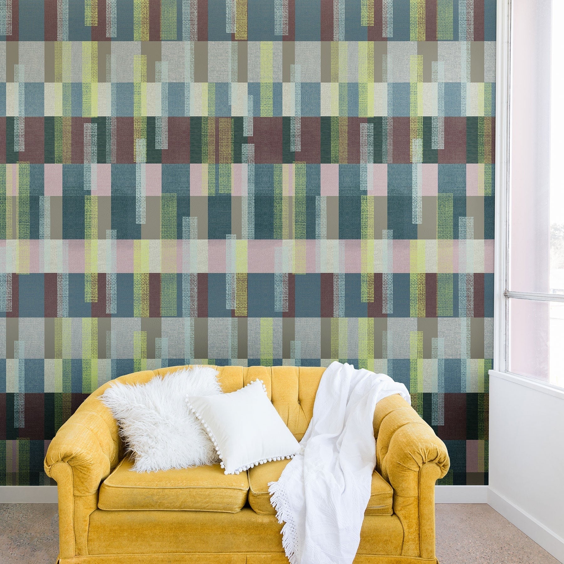 Marta Barragan Camarasa Dynamic Linear Blocks Wall Mural