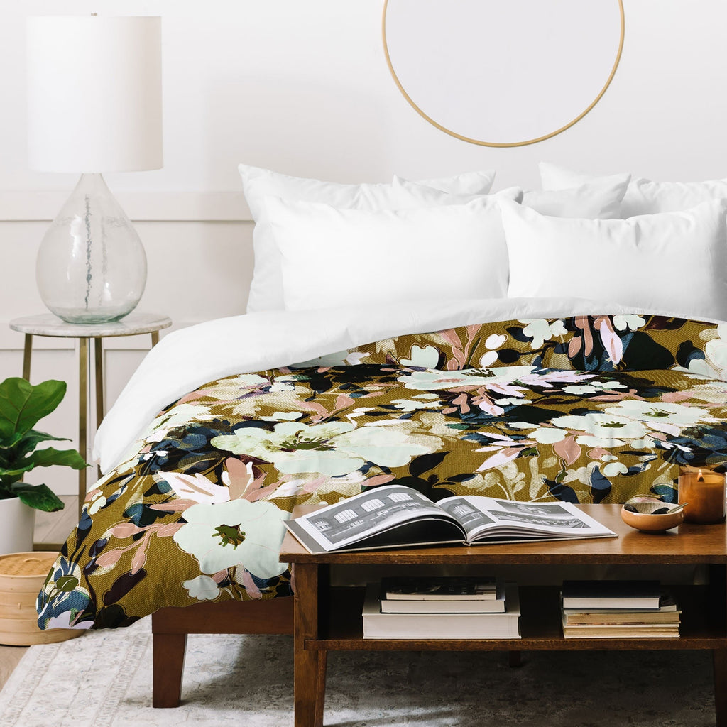 Marta Barragan Camarasa Romantic Floral Fusion Duvet Cover
