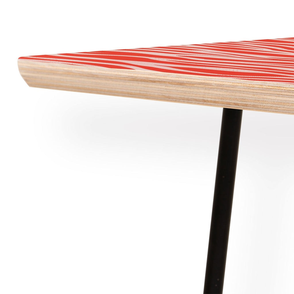 Avenie BR Red Zebra Stripe Coffee Table