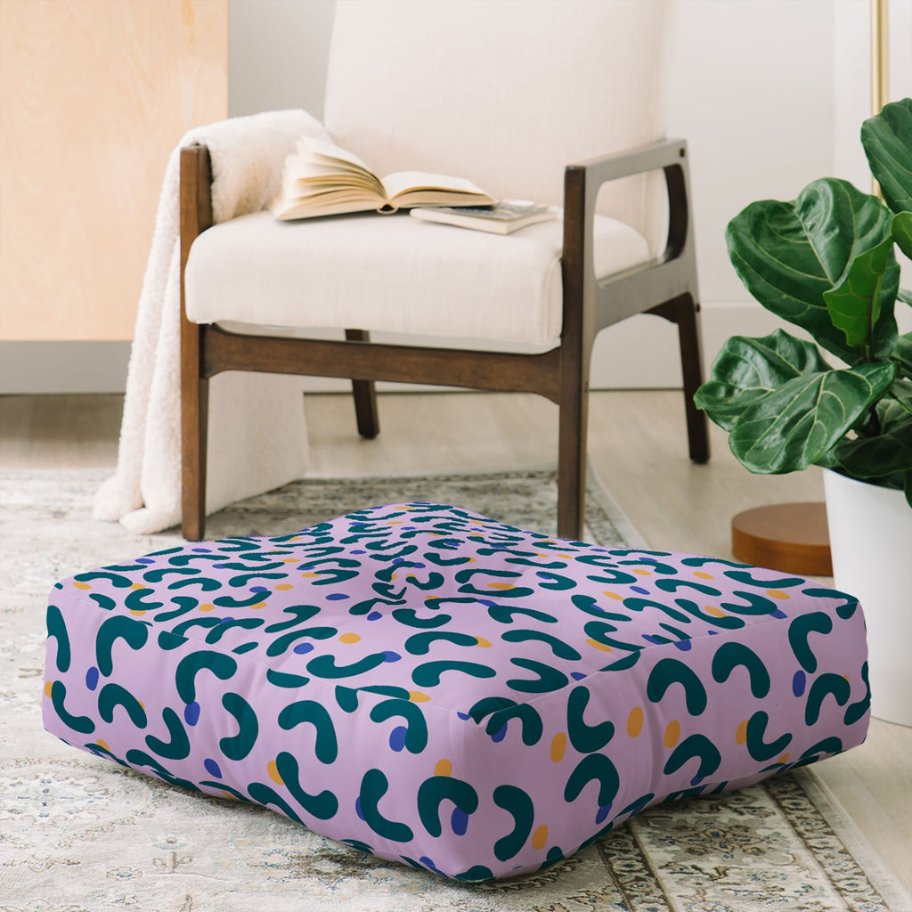 Camilla Foss Pebbles Mix Floor Pillow Square