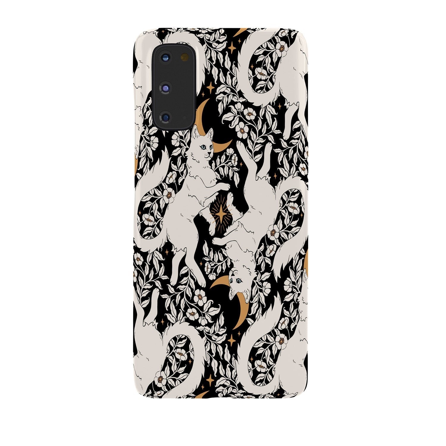 Avenie Celestial Cats Gold Phone Case