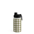 Menina Lisboa Rustic Green Plaid Water Bottle