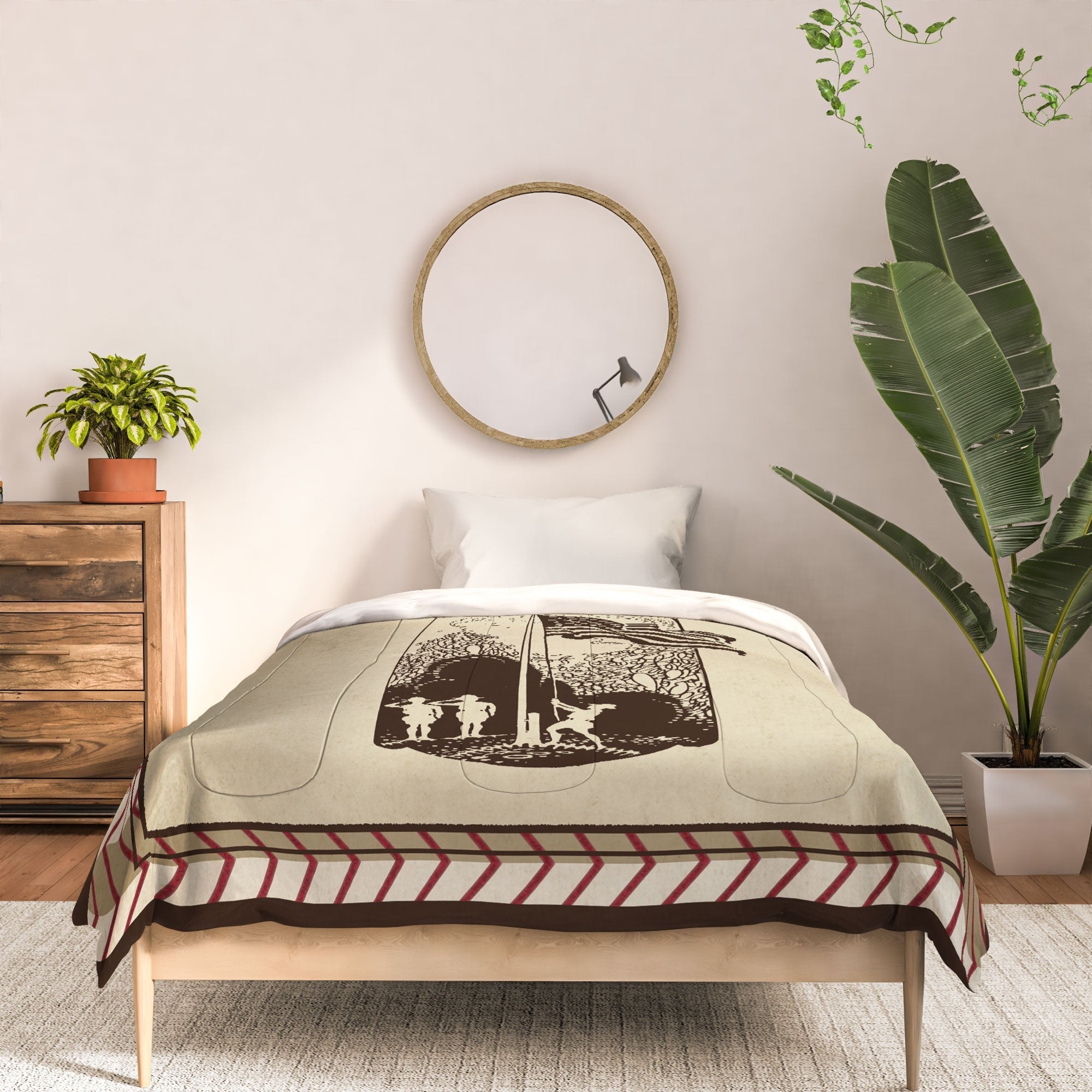 DENY Designs Flag Raisers Striped Square Comforter