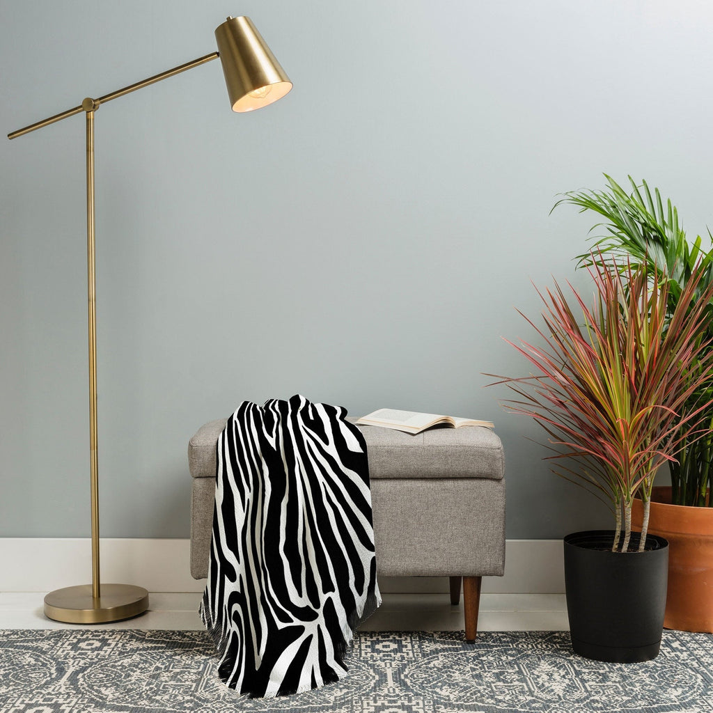 Jennifer Labre Wild Zebra Throw Blanket
