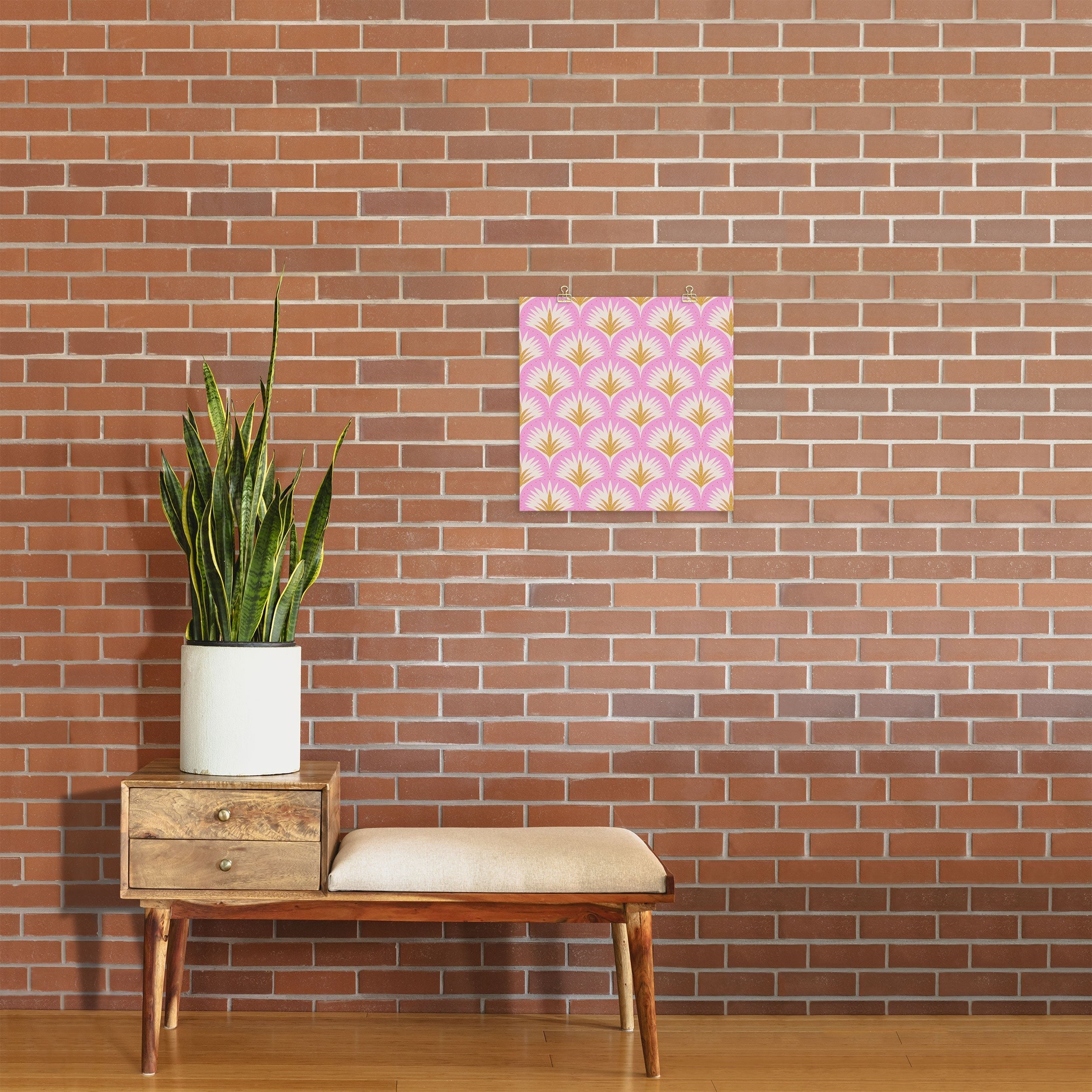 Jennifer Labre Pink Palmetto Art Print