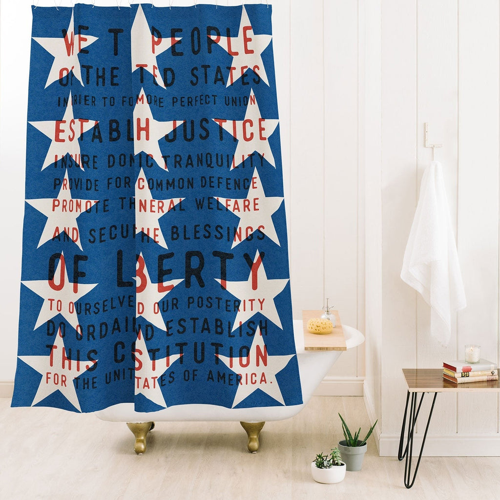 DENY Designs Starred Preamble Shower Curtain