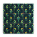 Design by Spark Peacock Deco Feathers Wood Wall Mural