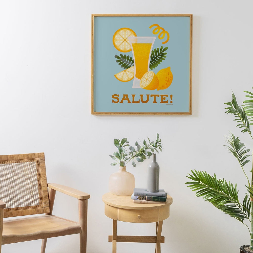 Jessica Molina Limoncello Cocktail Framed Wall Art
