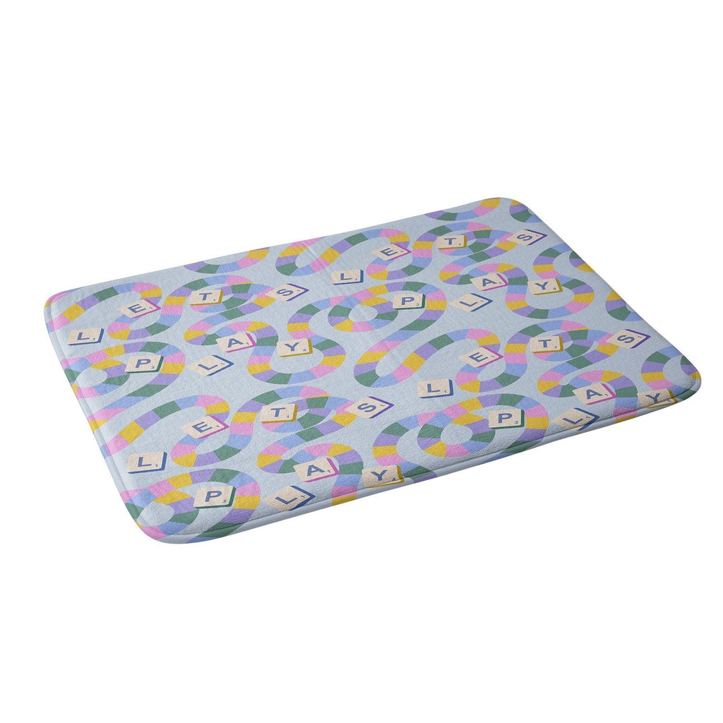Design by Spark Scrabble Board Game Night Memory Foam Bath Mat