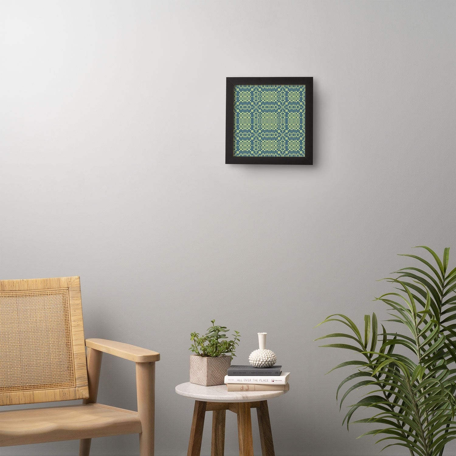 Marta Barragan Camarasa Nostalgic Grid Design Framed Wall Art