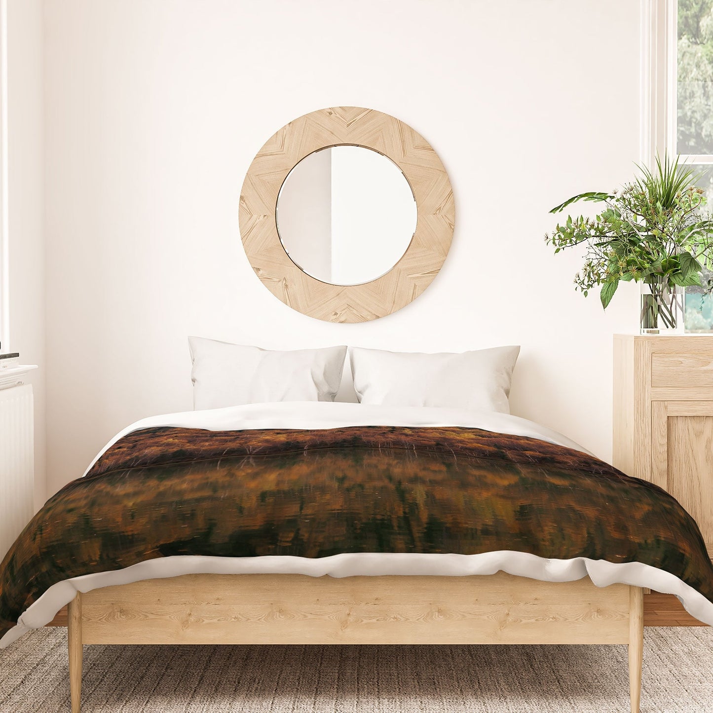Hannah Kemp Fall Lake Duvet Cover